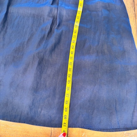 J Jill Love Linen Sleeveless Pintuck Dress in Navy, XL Tall, Beachy Summer Comfy - Picture 13 of 13